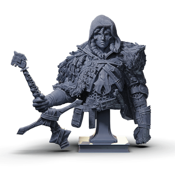 Astrid, the Red Riding Hood Girl - Bust
