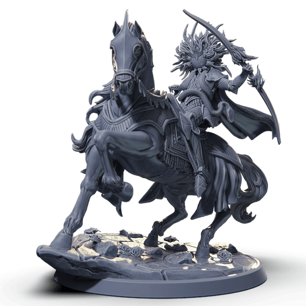 White Horseman - Mounted